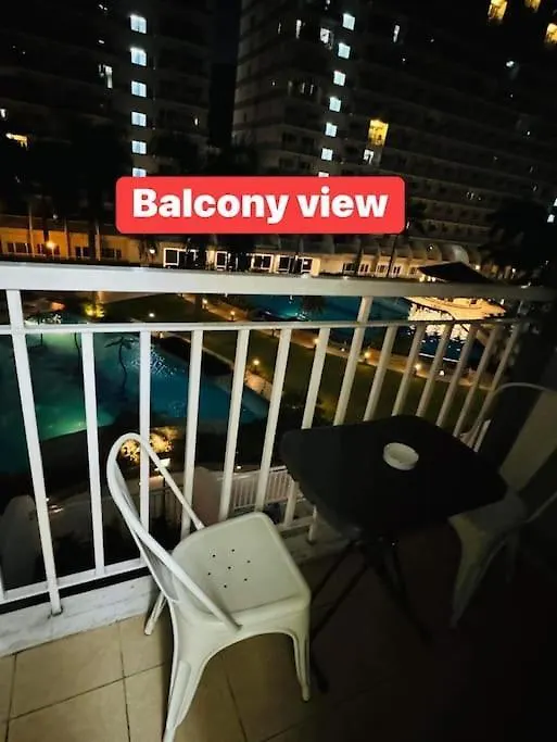 Apartment Shell Residence C22 Shortwalk Moa Balcony Poolview Manila